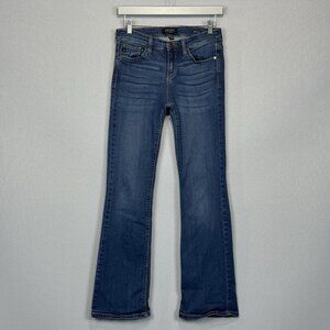 Judy Blue Jeans Womens 7/28 Bootcut Mid Rise Stretch Medium Wash Denim